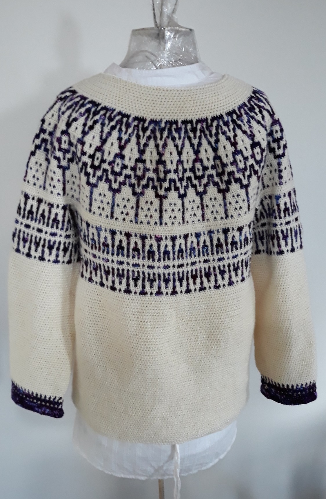 Winter is here… preparing with a Mosaic cardigan! – Handmade By Anette